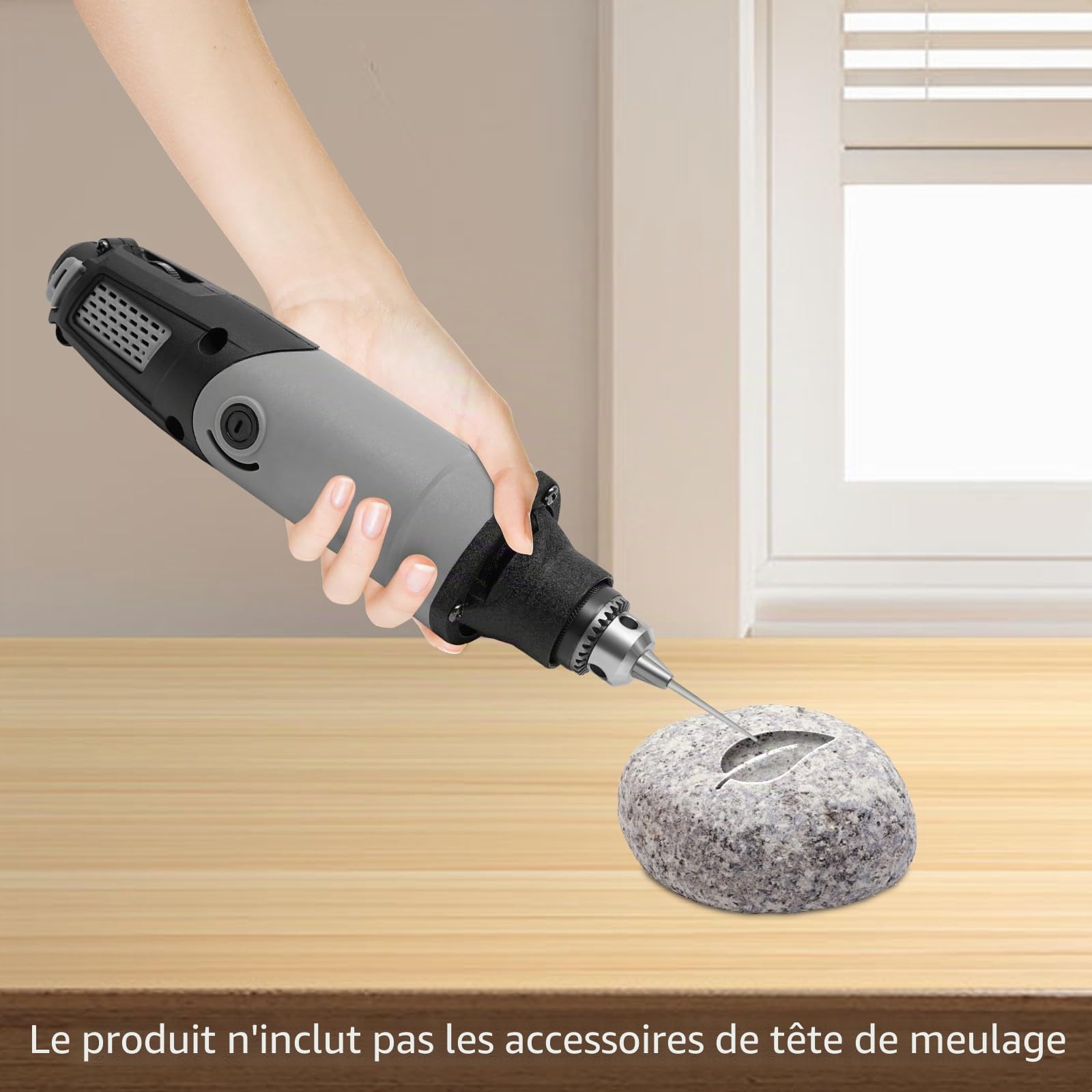Meuleuse droite électrique, 400 W 220 V, 6 modes de vitesse, petite et légère pour gravure, coupe, meulage, coupe, polissage et perçage