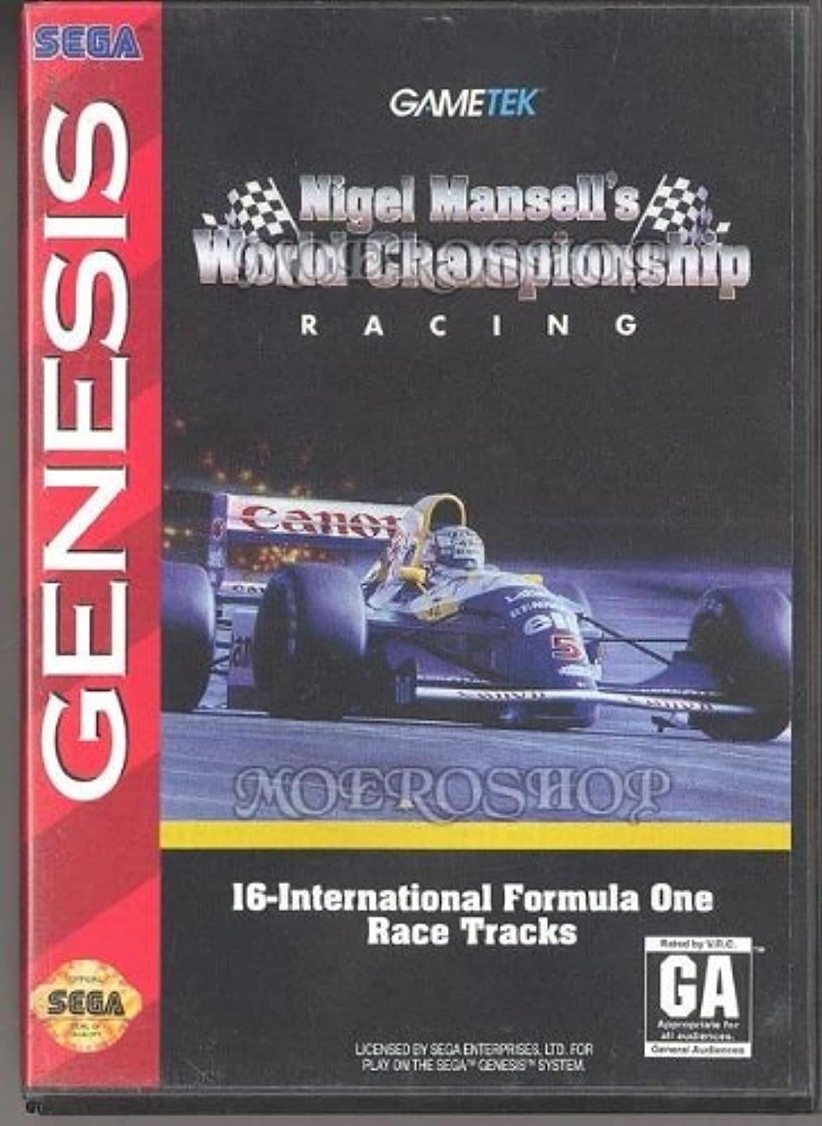 Amazon.com: Nigel Mansell's World Championship Racin - Sega
