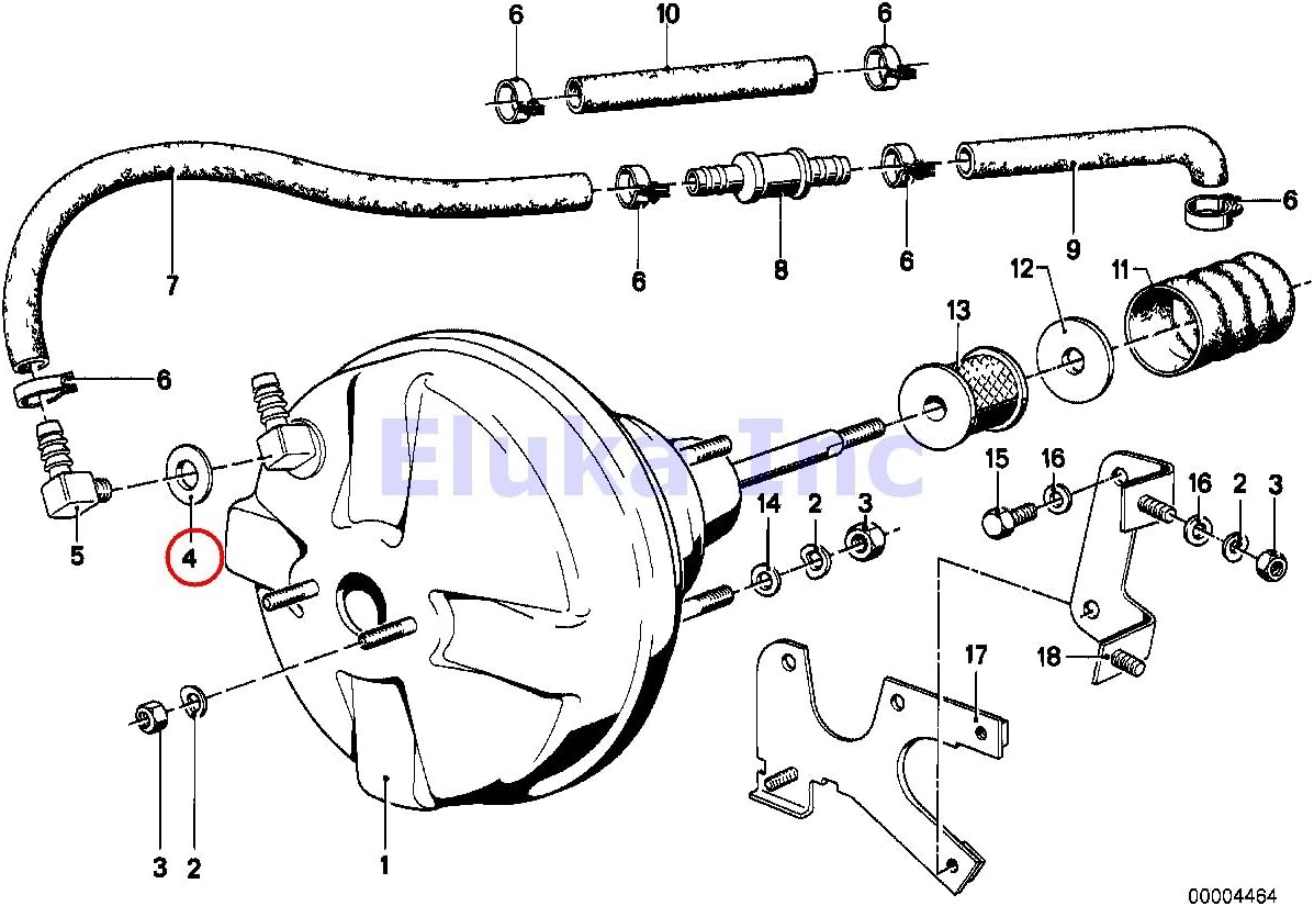 BMW Genuine Power Brake Depression Brake Booster Check Valve Gasket 320i 528e 318i 325e 325i 325ix M3 525i 535i 318i 318is 318ti 320i 323i 325i 325is 328i M3 M3 3.2 320i 323Ci 323i 325Ci 325i 325xi 328Ci 328i 330Ci 330i 330xi M3 Hybrid X6 128i 135i M Coupé Active e X1 28i X1 28iX X1 35iX Z4 2.5i Z4 3.0i Z4 3.0si Z4 M3.2 Z