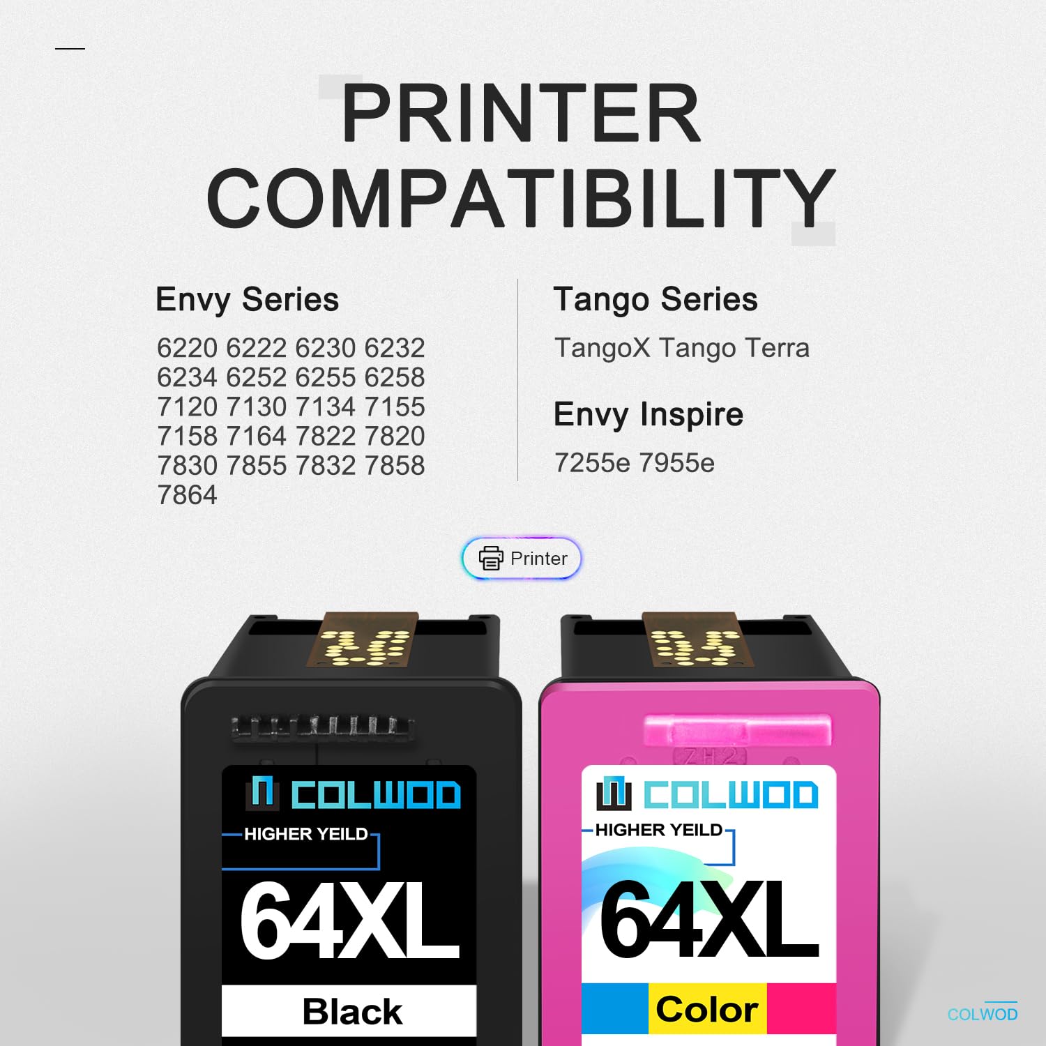 Cartucce Inchiostro HP 64 XL Cartucce Inchiostro 64 XL Per HP ENVY - Foto 7