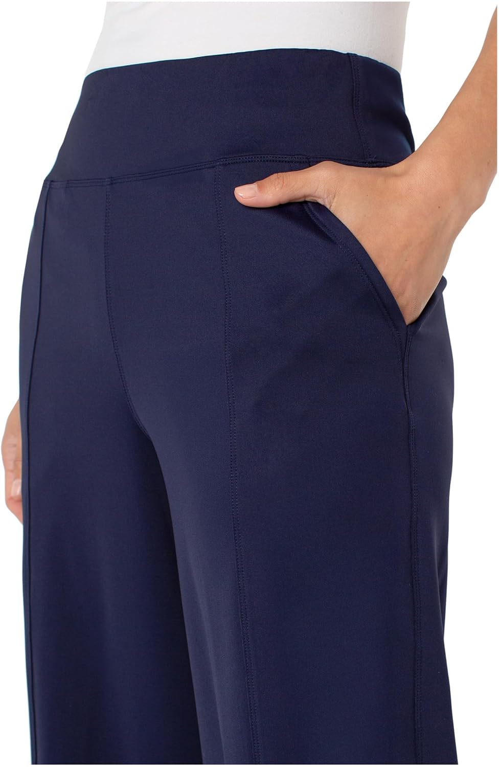 Liverpool Women's Mid-Rise Wide Leg Tech Pants