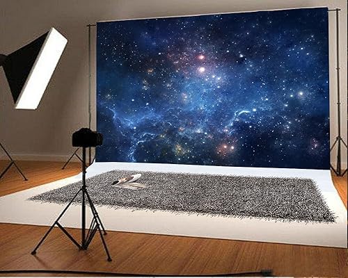 Miniatura 2 de AOFOTO Telón de fondo de nebulosa fantástica de 8 x 6 pies, cielo estrellado aeroespacial, fotografía, universo, galaxia, cosmos, espacio exterior,