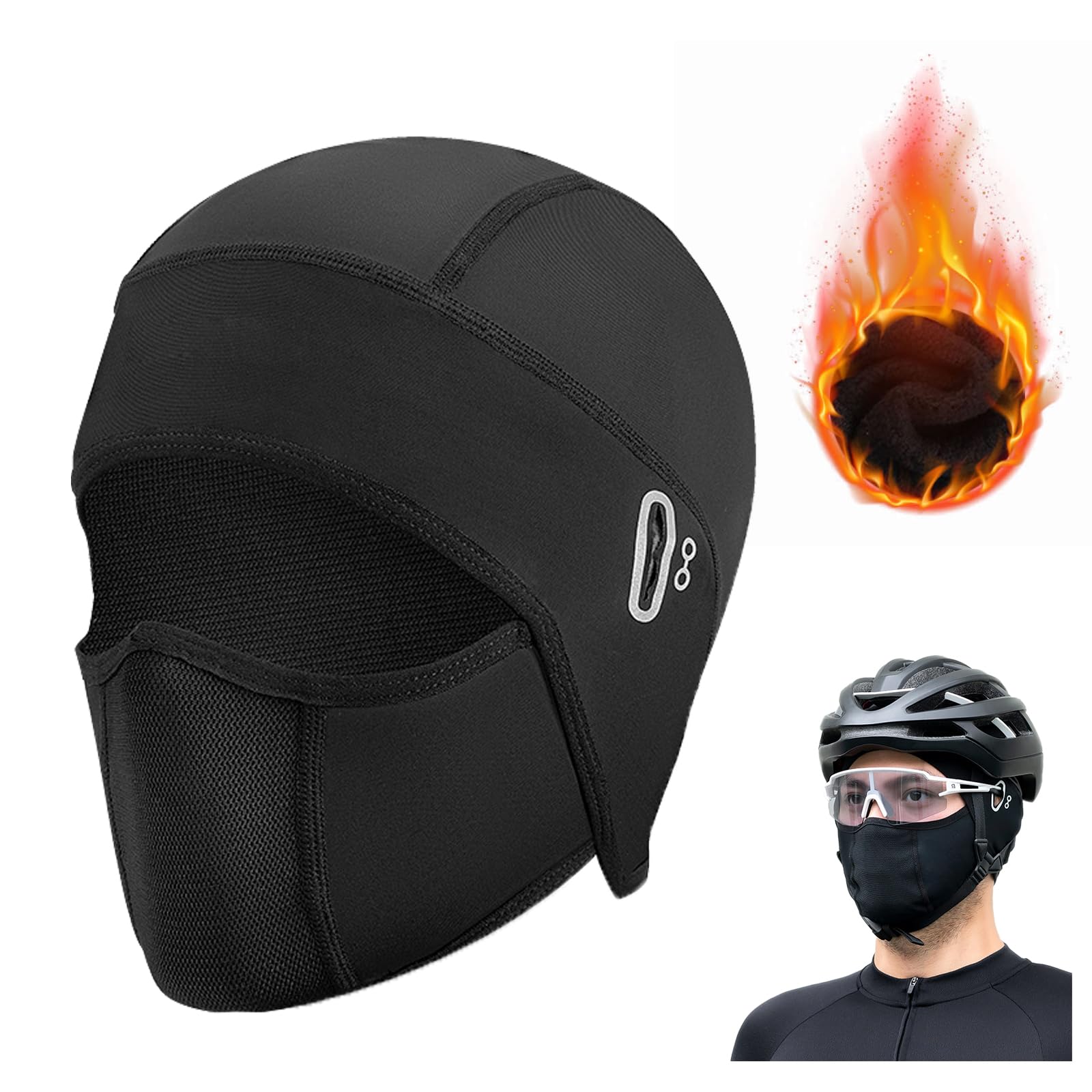 Ice Silk Face Protection Cycling Hood Unisex Winter Balaclava Ski Mask Full Face Shield for Windproof Warmth Sun