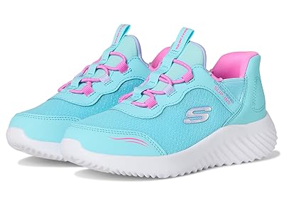 SKECHERS KIDS Skechers Hands Free Slip-Ins, Bounder - Simple Cute 303585N (Toddler) Girls Shoes Turquoise : 8 Toddler M, Textile