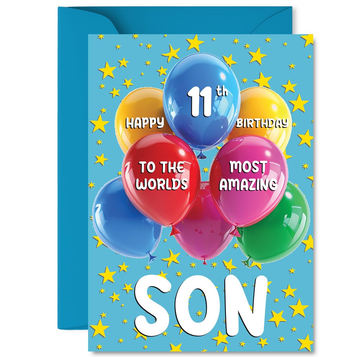 Son 11th Birthday Card, Worlds Most Amazing
