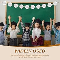 Vista 6 de Fulmoon 100 piezas de papel de espejo plateado, cartulina metálica de 3 pulgadas, círculos reflectantes, hojas de tablero de espejo de aluminio