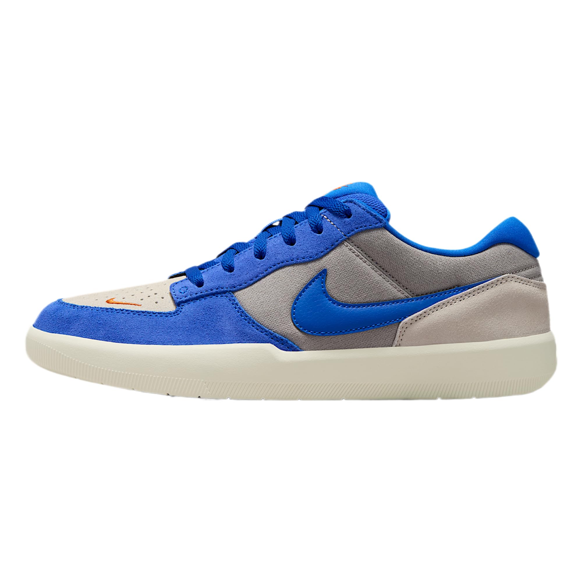 SB Force 58 Skate Shoes (College Grey/Light Orewood Brown/Sail/Racer Blue) Size 7.5