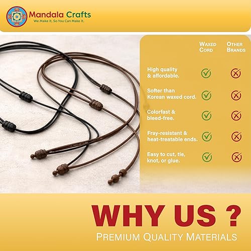 Miniatura 4 de Cuerda Mandala Crafts 0.03 pulgadas 109 yardas para hacer joyería, artesanía, macramé, cuerda de algodón encerado
