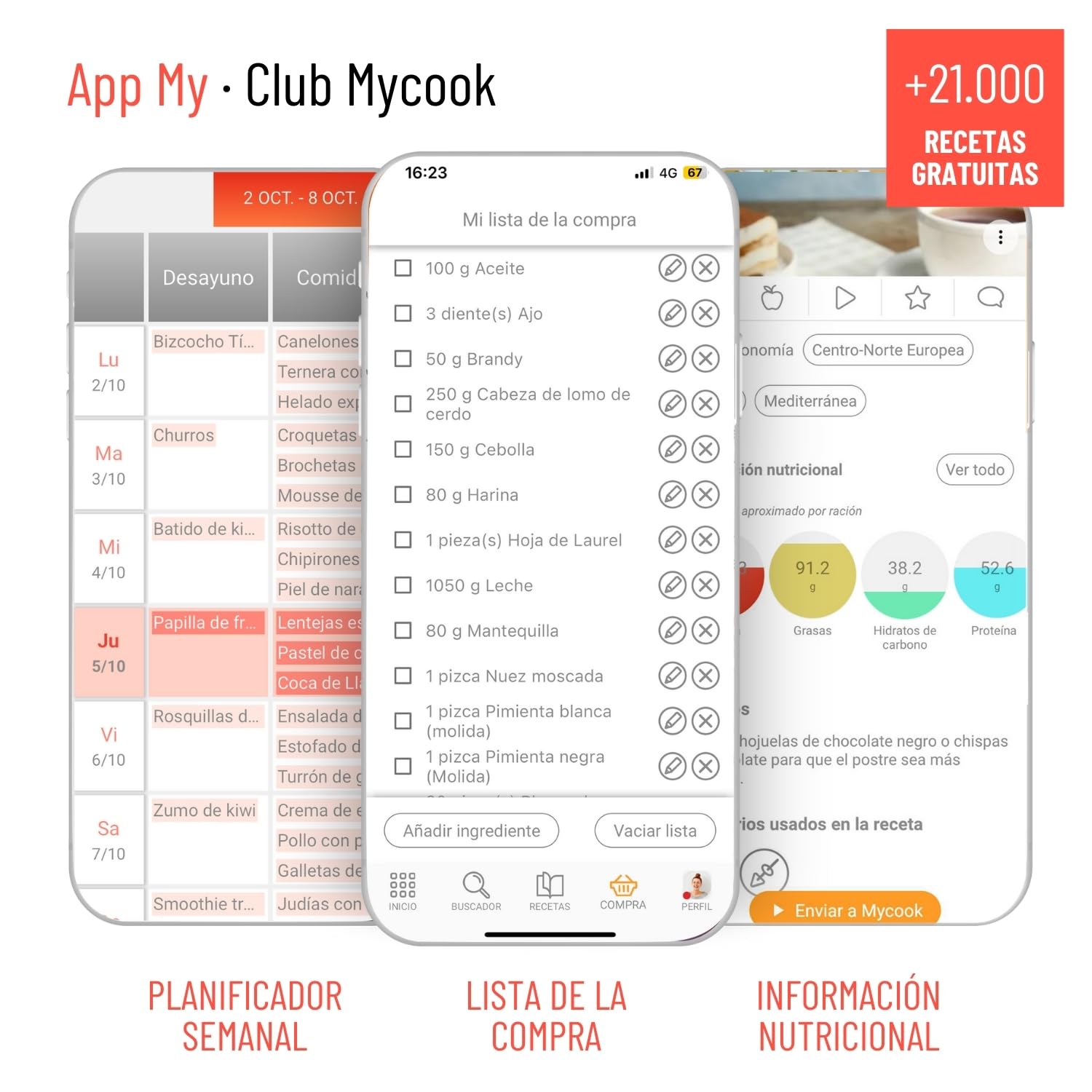 Taurus Mycook Next - Robot de Cocina con wifi, pantalla XXL, cocina por voz, inducción, cocción lenta o alta temperatura, sous-vide, 30 funciones, 2000W, jarra 3.75L, app mycook + accesorios