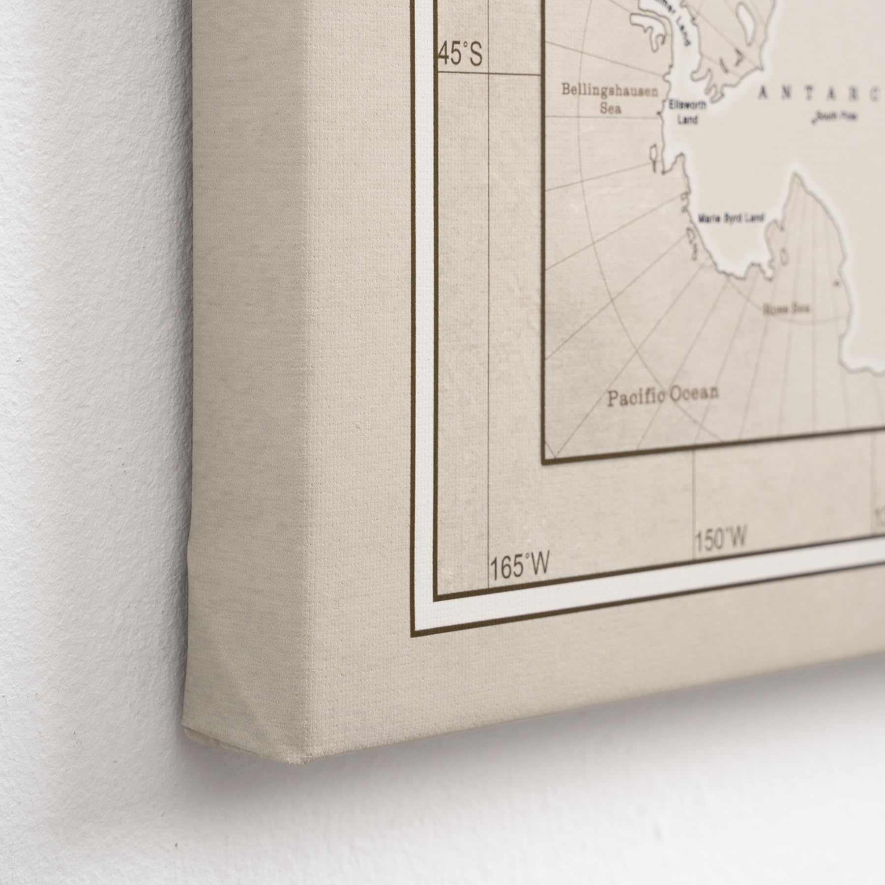 Hochwertige Canvas Weltkarte mit Kork-Pinnwand - Deutsche Beschriftung - Dekorative Wanddeko für alle Zimmer - Leinwandbilder mit Weltkarte Motiv (90x60 cm, Muster 16)
