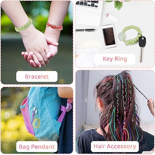 Miniatura 6 de Kit de pulsera de amistad, kit de fabricación de pulseras, manualidades para niñas de 8 a 12 años, fabricante de pulseras, juguetes para niñas de 7,