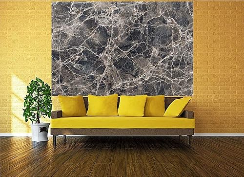 Miniatura 10 de 77x30 inches Wall Mural,Antique Marble Textured Ocean Style Organic Granite Rock Formation Art Print Decorative Peel and Stick Self-Adhesive
