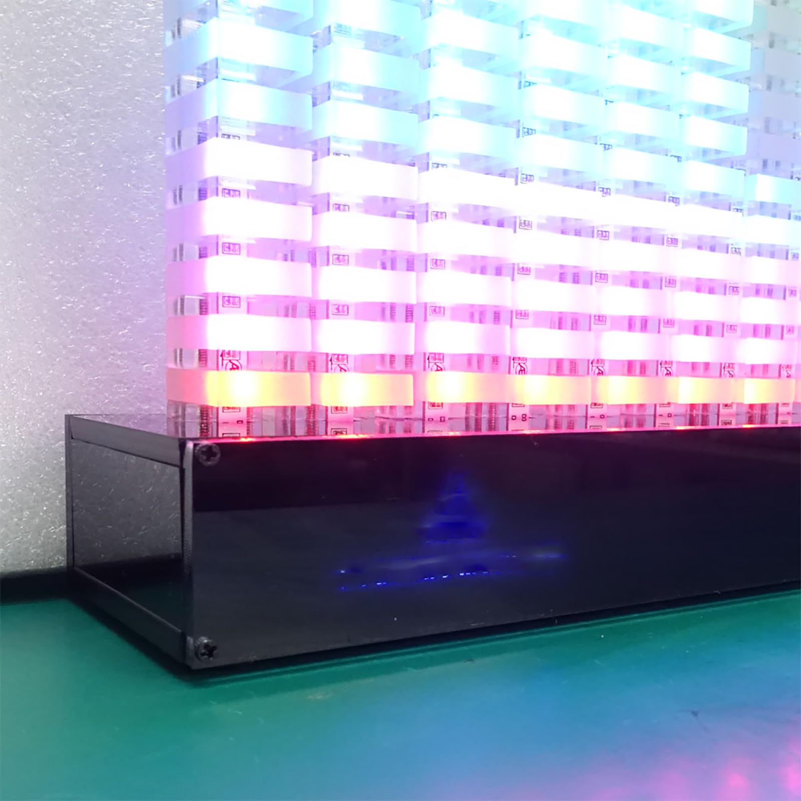 Luce per spettro musicale, lampada in acrilico, analizzatore di spettro audio, alta sensibilità, forte senso del ritmo, collisione di suoni e luce, per auto, feste, camera da letto, casa