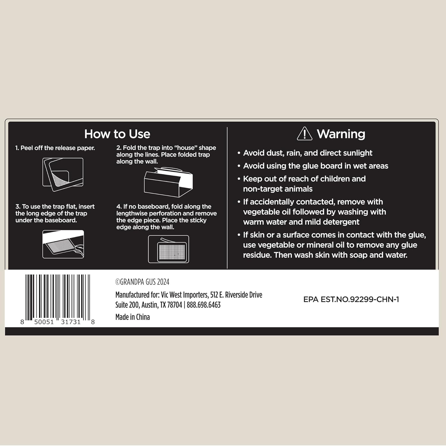 Grandpa Gus's Mouse & Insect Glue Board Traps (36 Count)