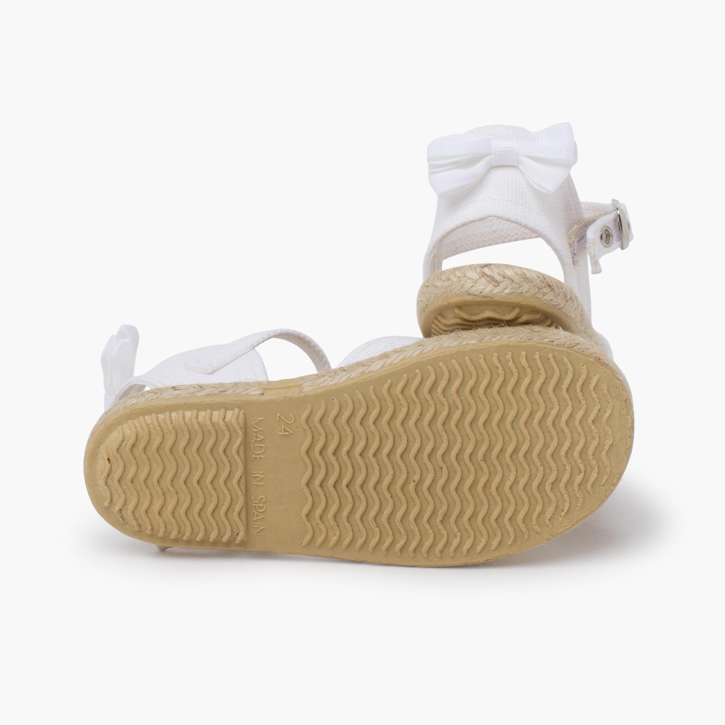 Espadrilles cérémonie nœud arrière en Gros-Grain
