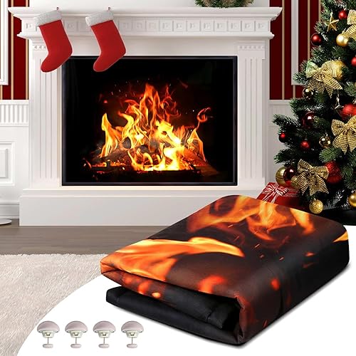 Funda magnética para chimenea, la manta bloqueadora de chimenea detiene la pérdida de calor durante la noche, tapón ajustable para chimenea que