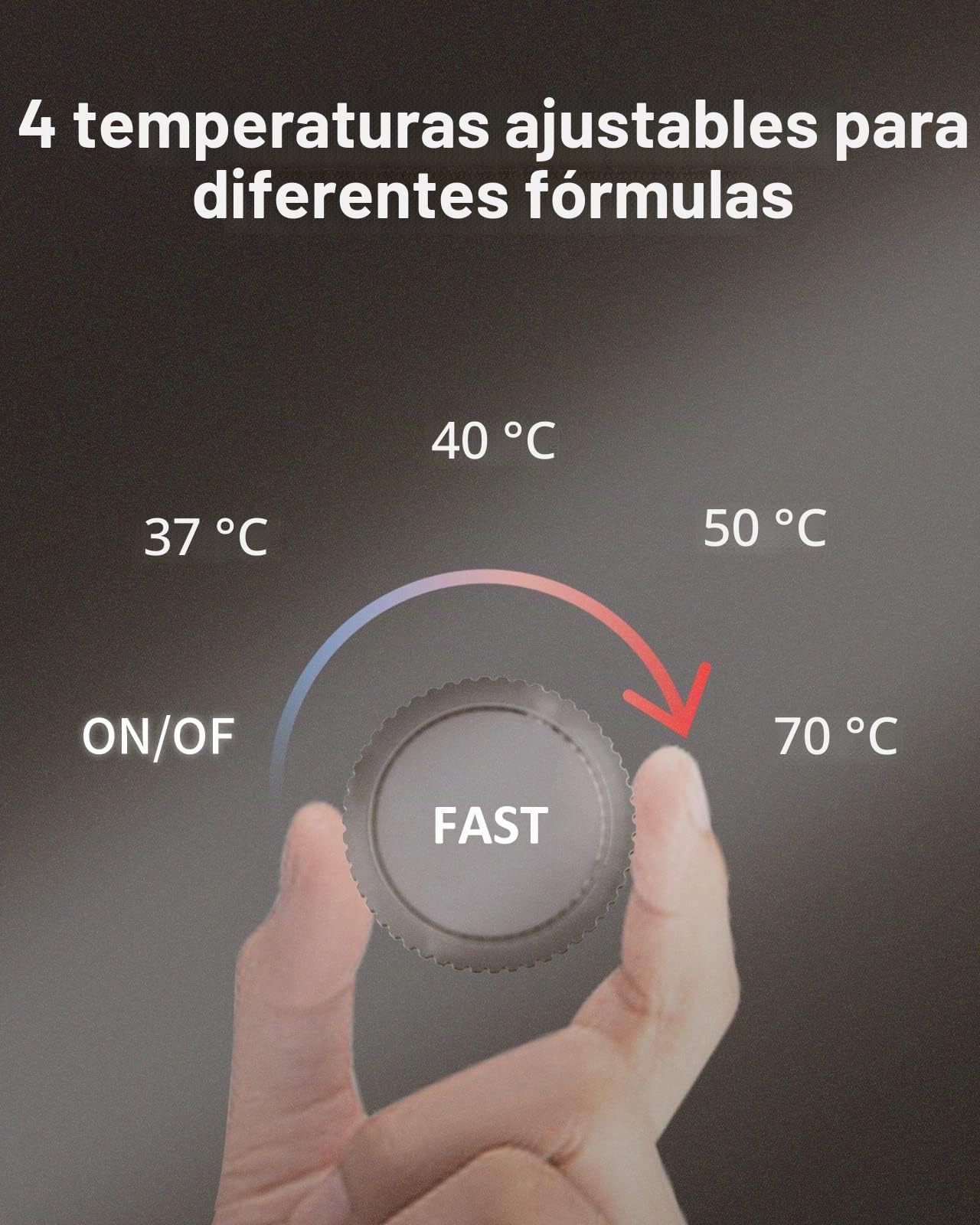 Calentador de agua, fabricante de fórmulas, calentador de biberones con luz nocturna, control de 4 temperaturas y 72 horas para mantener el calor, dispensa al instante agua caliente a una temperatura