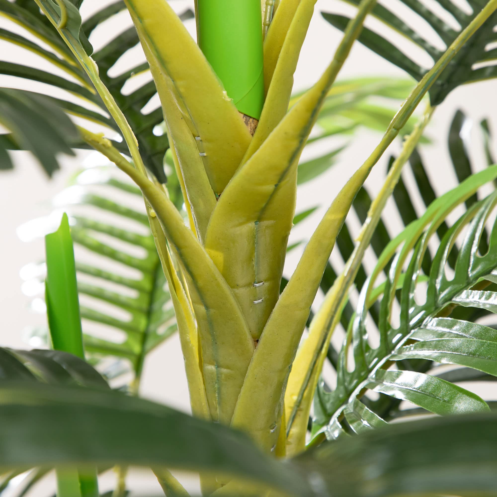 HOMCOM Palmier Areca Artificiel Arbre Artificiel 190 cm Pot Inclus Vert