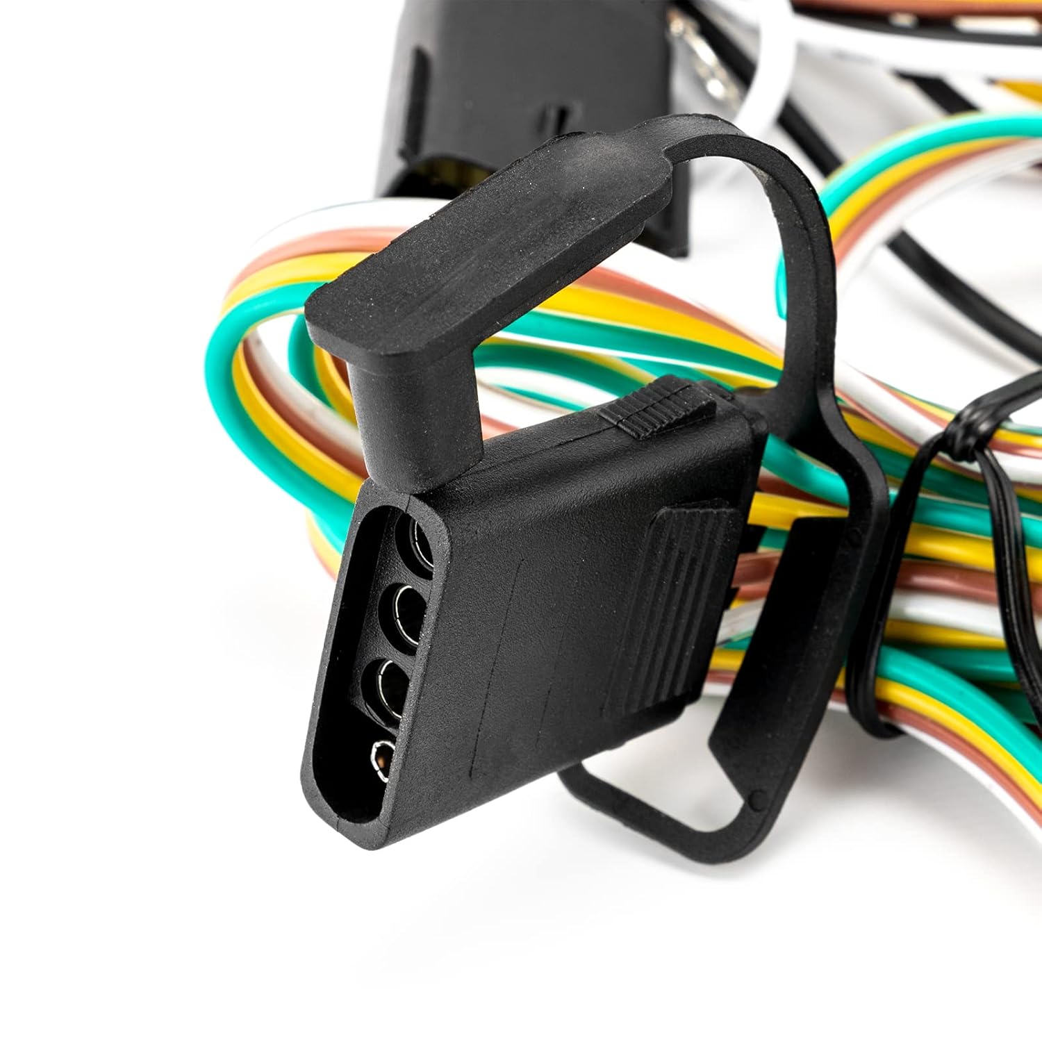 Wsays 4-Pin Trailer Wiring Harness Plug & Play Connect Trailer Tail Lights Brake Signal Lights and Turn Signals Compatible with Jeep Wrangler JL/JLU 2018-2025 Gladiator 2020-2025