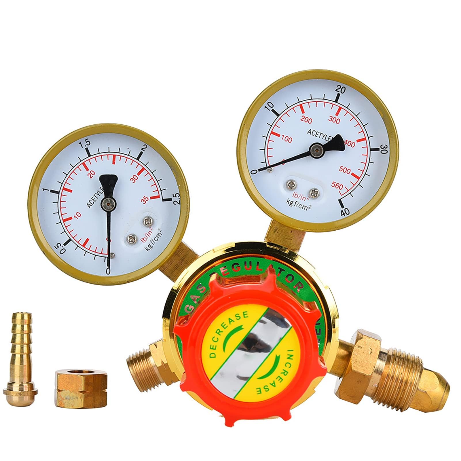 Jauge d'Acétylène Régulateur de Gaz Acétylène Réducteur de Pression de Gaz Réducteur de Pression de Gaz Acétylène Réducteur de Pression pour Kit de Coupe de Soudage au Chalumeau