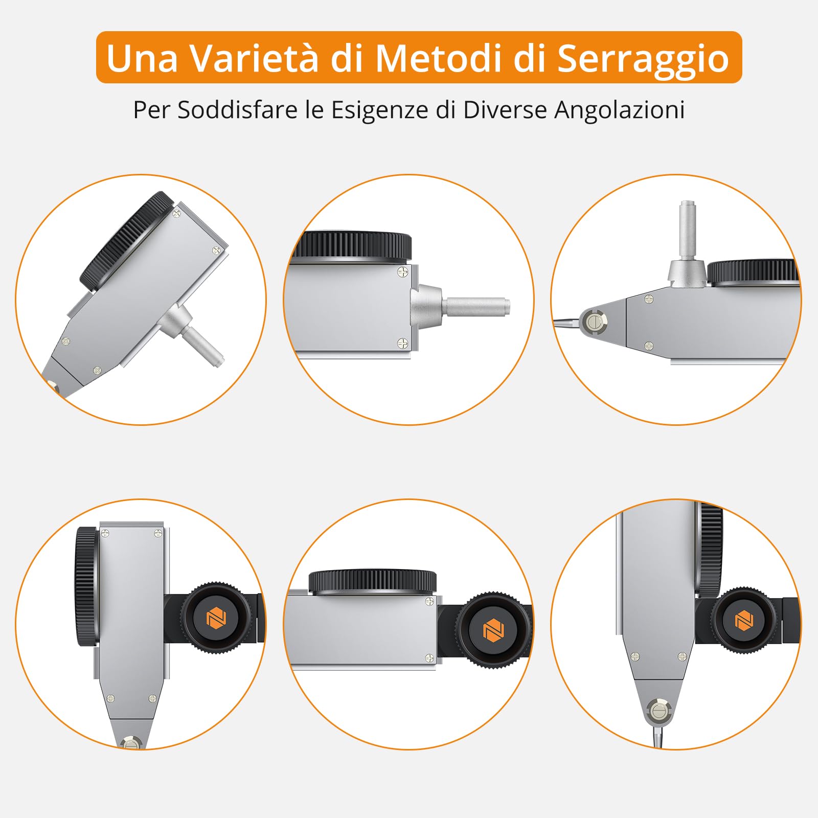 Neoteck Indicatore Digitale a Quadrante 0~0,8 mm con Supporto Magnetico Comparatore a Leva con Sonda Rotazione di 270° Indicatore di Prova a Quadrante per Laboratori di Meccanica Industriale