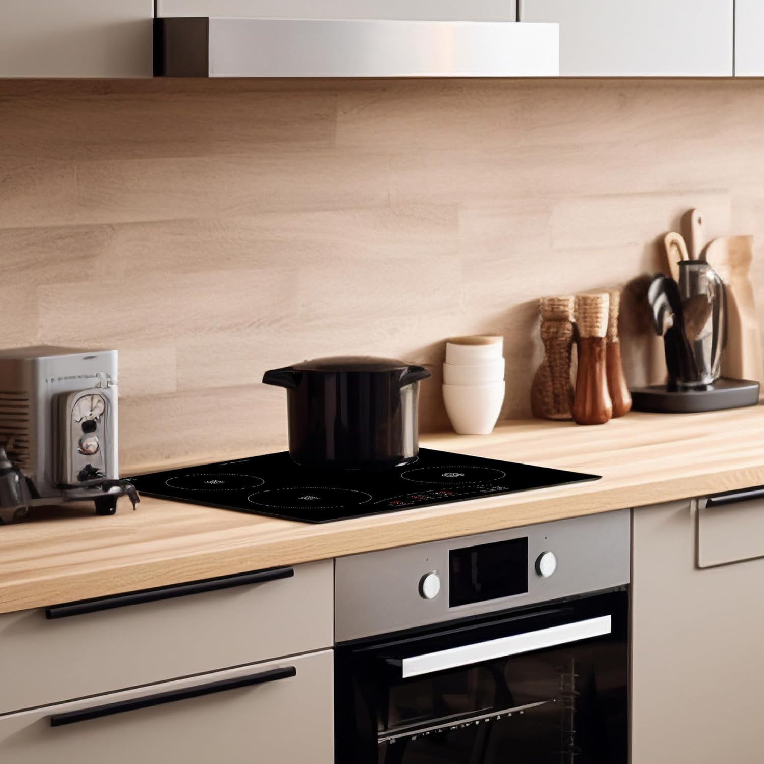 Equator 24-inch Electric Hybrid Cooktop with 2 Induction & 2 Ceramic Burners Dual Cooking Modes for Flexible, Fast, and Efficient Cooking Sleek Built-in Design