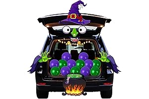 Witch Trunk or Treat Car Decorations Kit: Spooktacular Halloween SUV Garage Door Decor