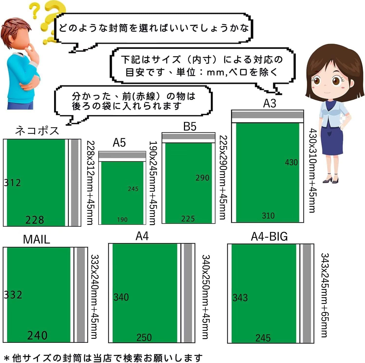 厚紙封筒 書類封筒 ビジネスレターケース A3サイズ310&times;430mm 100枚セット レターパックメール便ケース 宅配袋超厚手約3