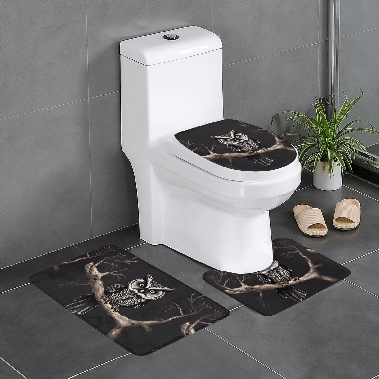 Tapis de sol hibou facile à nettoyer et épais pour protéger vos parquets de l'usure