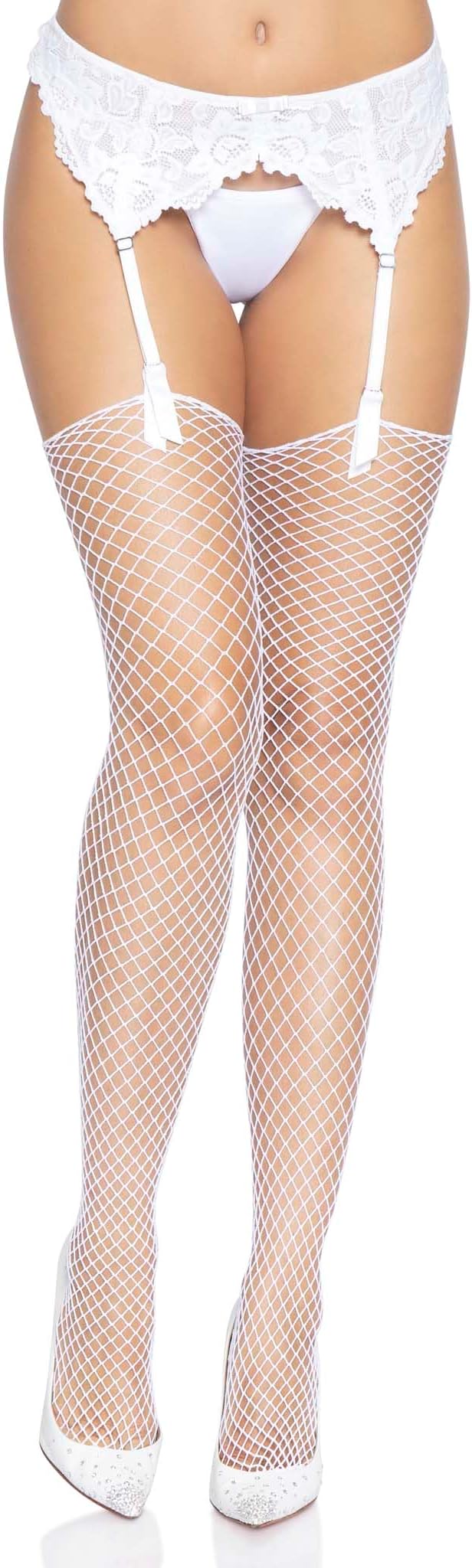 Leg Avenue(レッグアベニュー)インダストリアルネット ストッキング 9040 WHITE