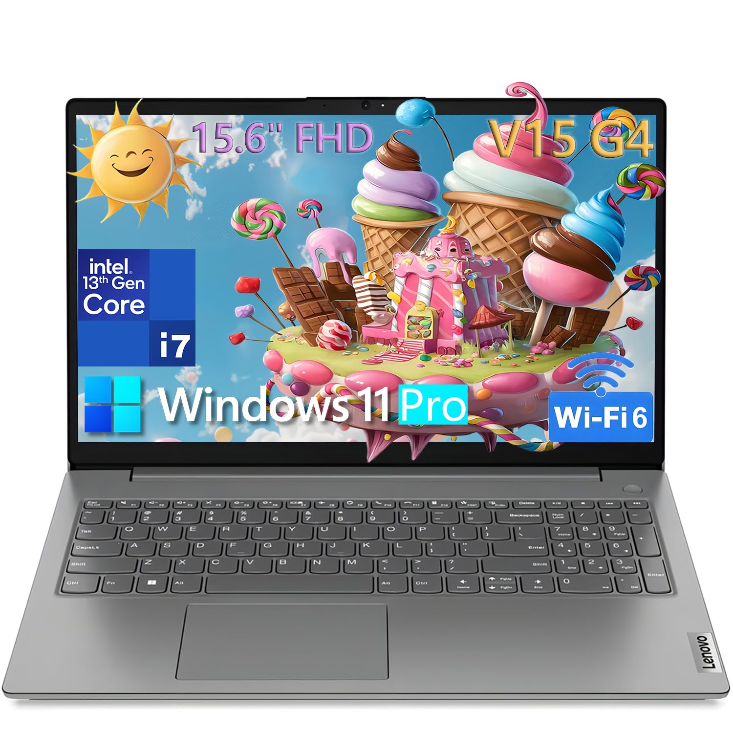 Laptop Lenovo para empresas y hogares, Intel i7-13620H de 10 núcleos (Beat Ultra 7 255U), 40 GB de RAM DDR4, SSD PCIe de 1 TB, Wi-Fi 6, Bluetooth, pantalla FHD de 15.6", Tipo-C, HDMI, gris hierro, Windows 11 Pro, Wendbo