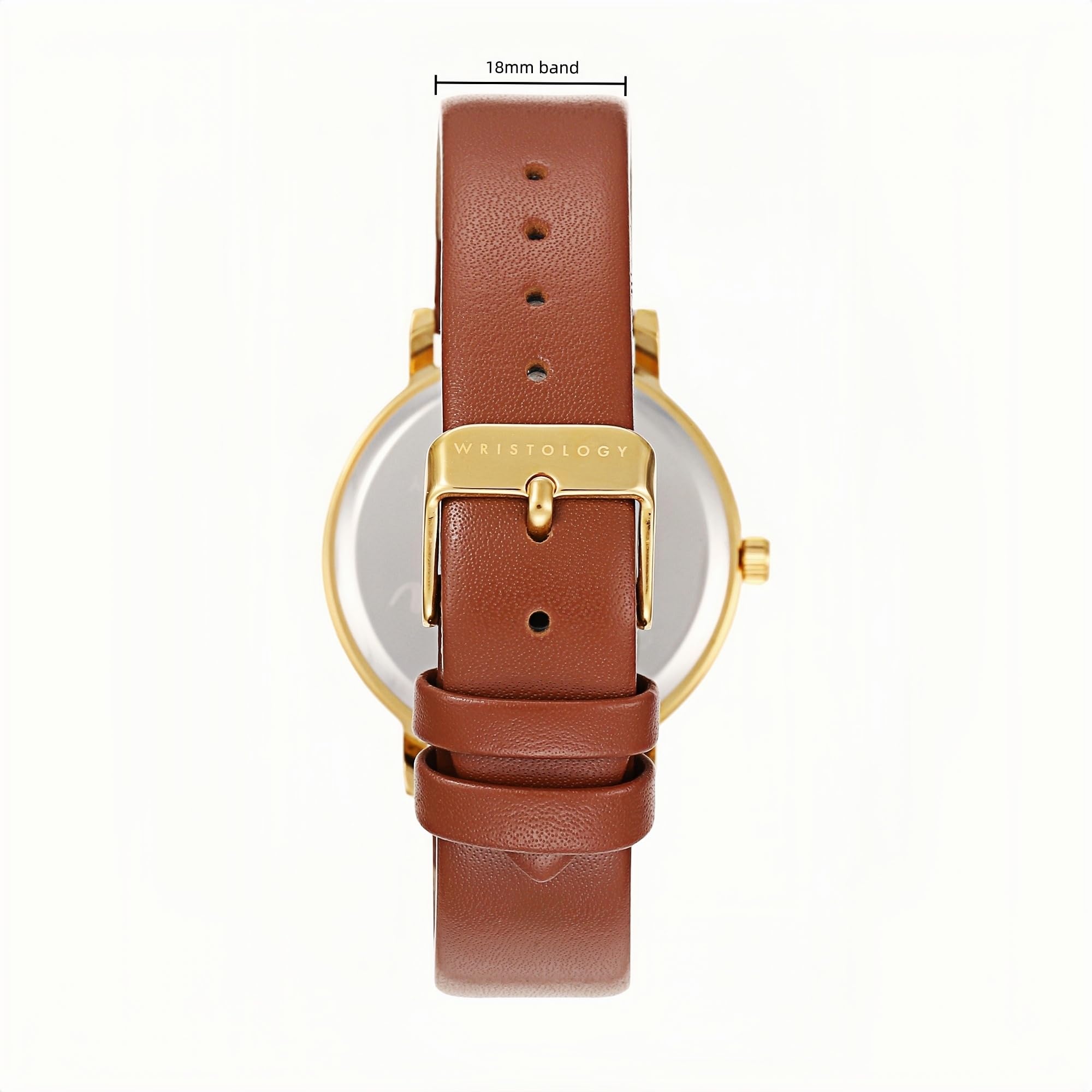 Olivia - Reloj analógico para Mujer, Esfera Grande, fácil de Leer, con Segunda Mano, Correa de Cuero, para Enfermeras, Profesores, Personas Mayores