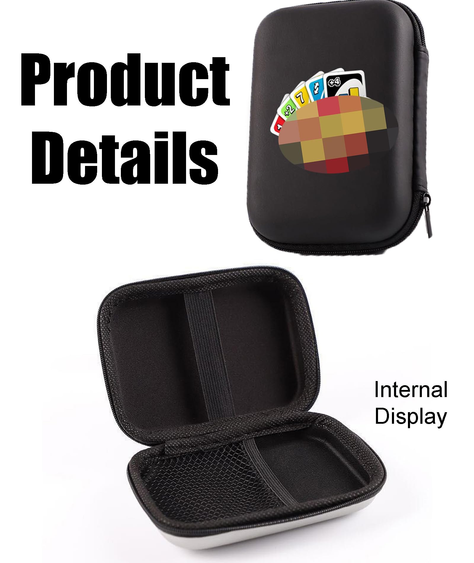 Card Box,Compact and Durable Black Card Holder for Storage and Organization, Suitable for Various Games Including Dare Cards 3
