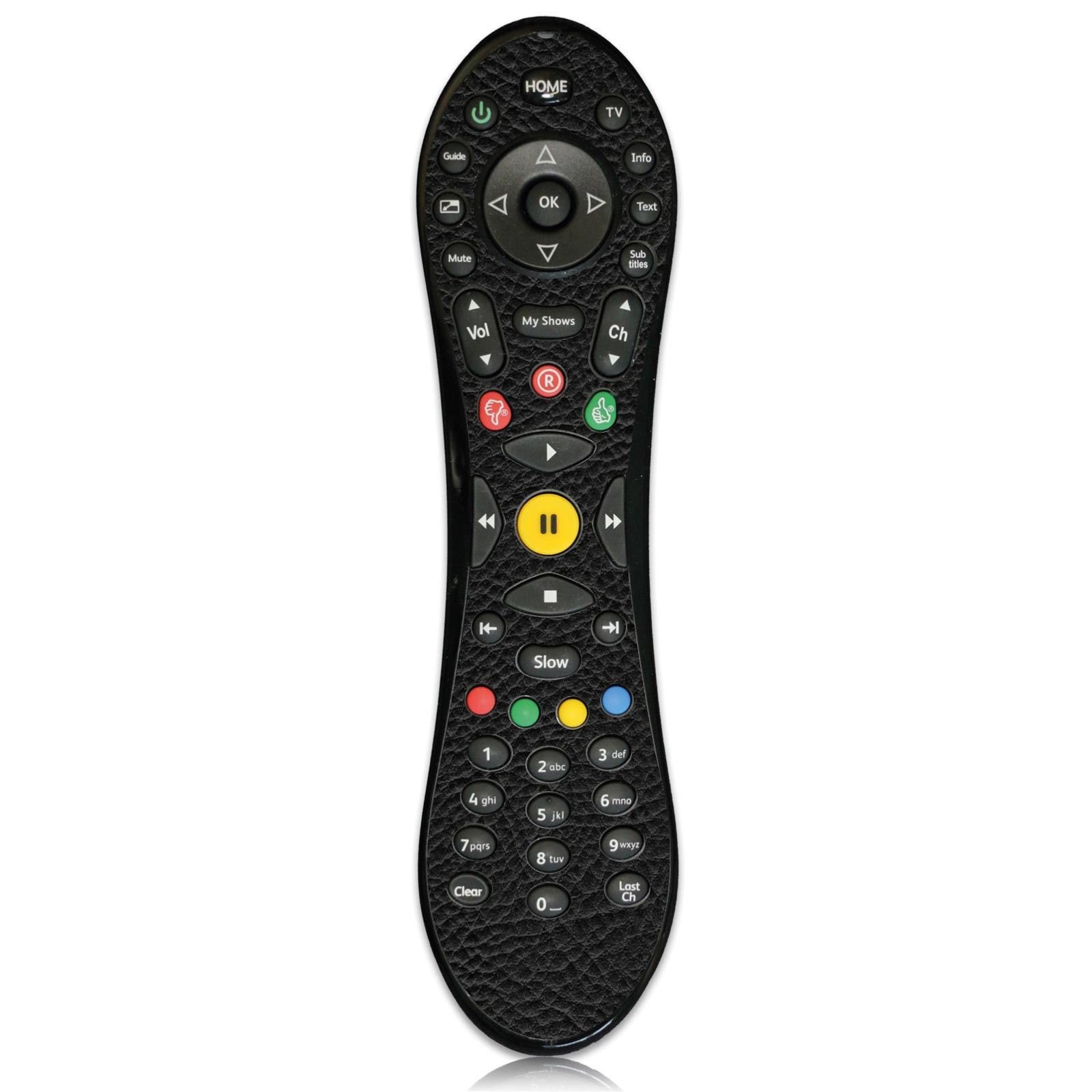 Carbon Fiber Virgin Media TiVo remote control sticker vinyl skin cover