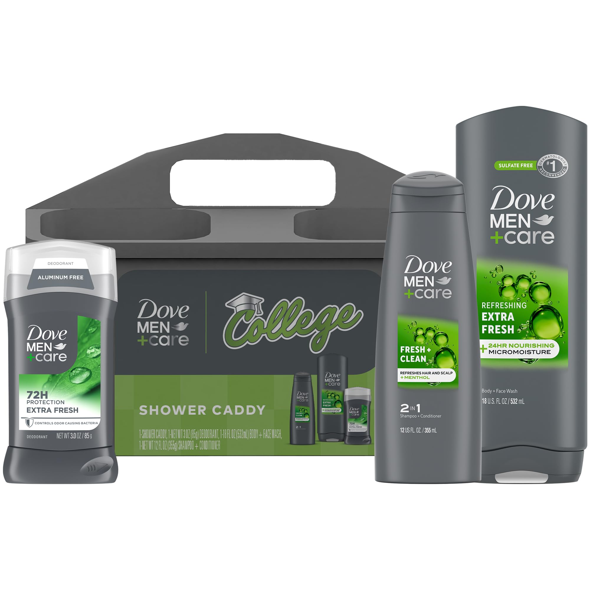 Amazon.com : Dove Men+Care Shower Caddy College Gift Set – Extra