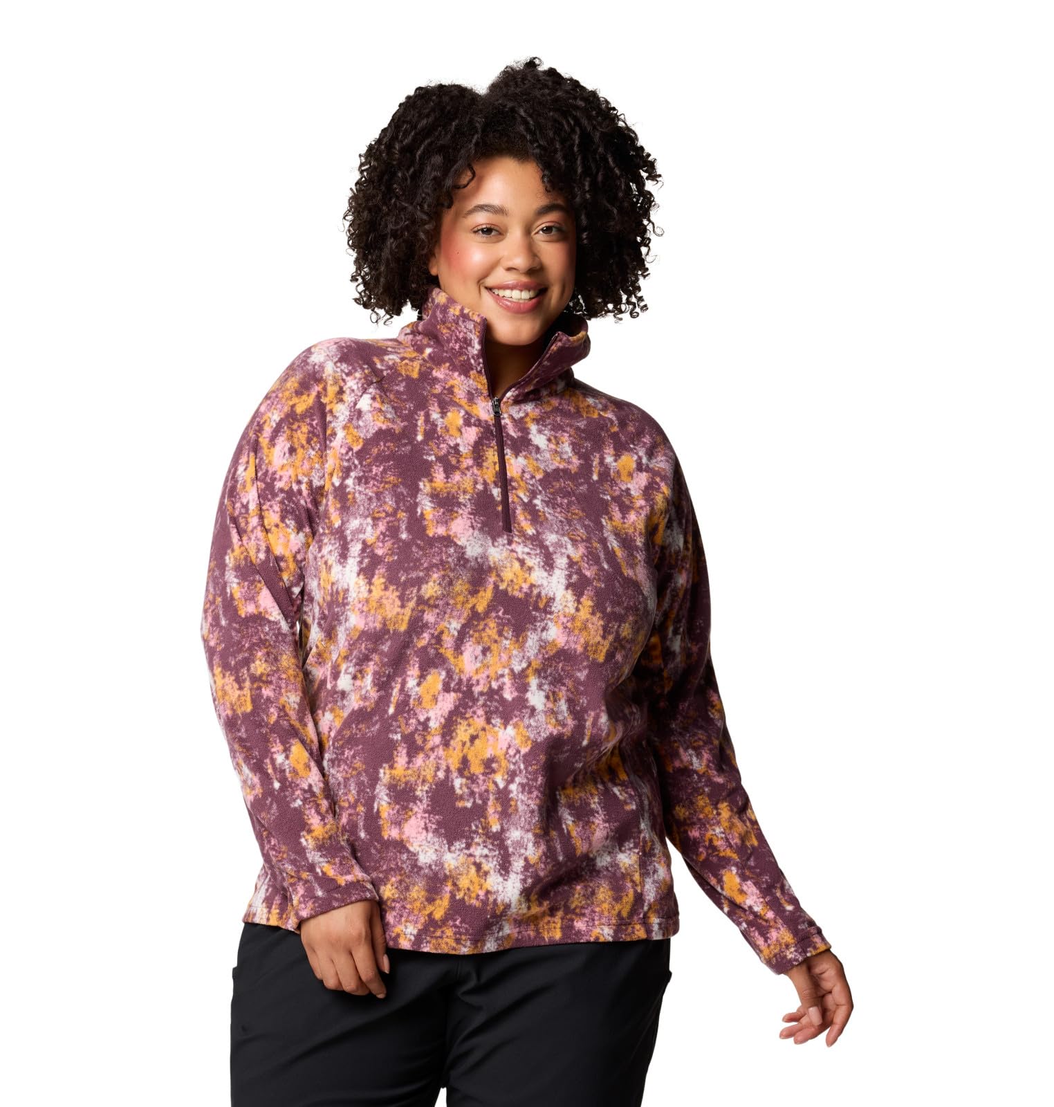 Columbia Women's Glacial IV Print Half Zip, Moonvista Timberwild