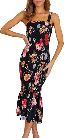 PRETTYGARDEN Damen Frühlings-Maxikleid – Floral, Smocked Oberteil, Langarm, Gestuft, 2025 PRETTYGARDEN Damen Frühlings-Maxikleid – Floral, Smocked Oberteil, Langarm, Gestuft, 2025