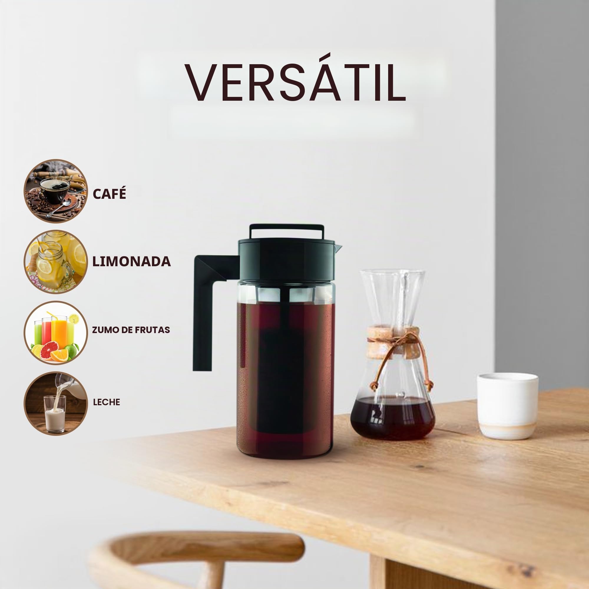 Cold Brew Coffee Maker 1l - sin BPA (Hecho de Tritan)