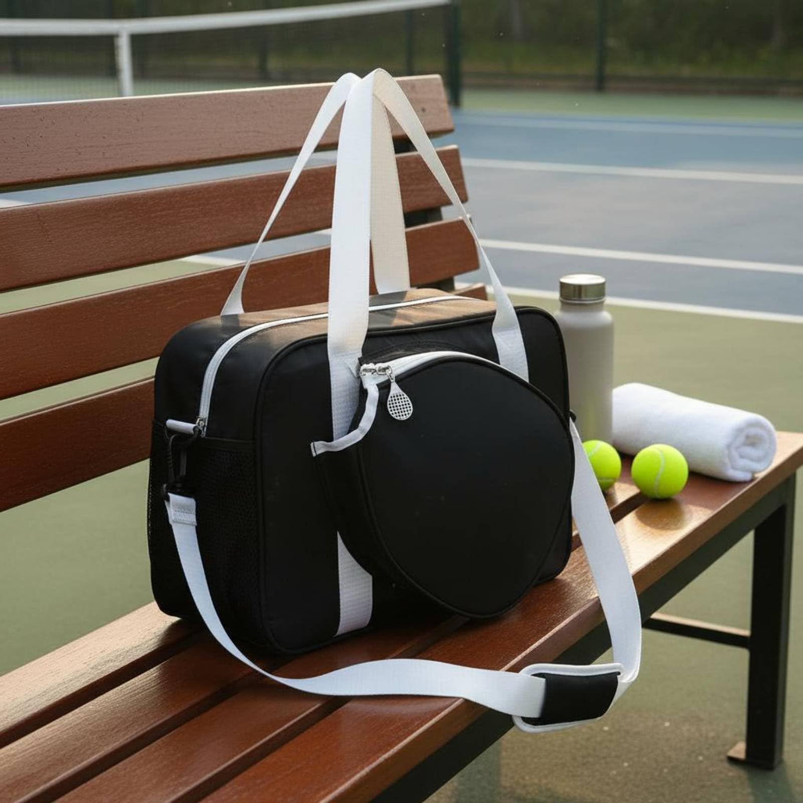 predolo Tennistasche vielseitig tragbar Badmintontasche bequemer Griff Badminton Tasche für Training