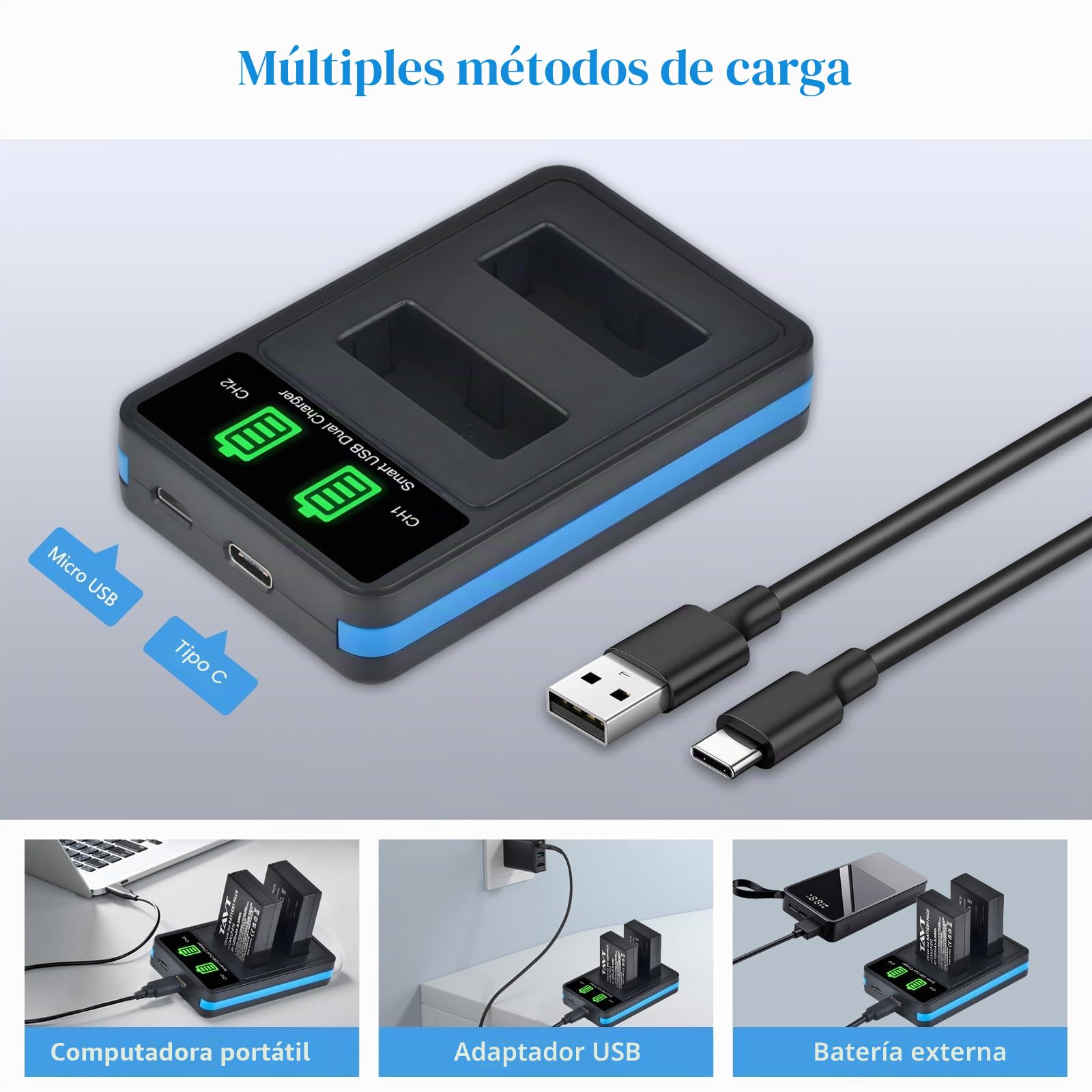 2 baterías y Cargador LP-E12 de 1200 mAh para Canon PowerShot SX70 HS, EOS M50, M50 Mark II, EOS M100, 100D, M, M2, M10, Rebel SL1, Kiss X7