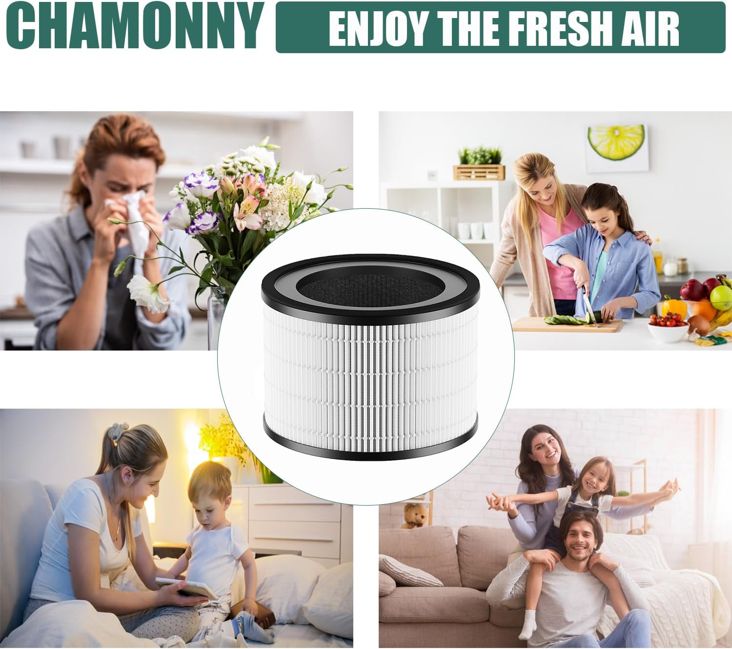 MAF-02 Filter Replacement, Compatible with Miko IBUKI M MA-02CW Air Purifier MAF-02/970 Sqft, 3-in-1 H13 True HEPA Filter and Activated Carbon Filter, 2 Pack - Image 6