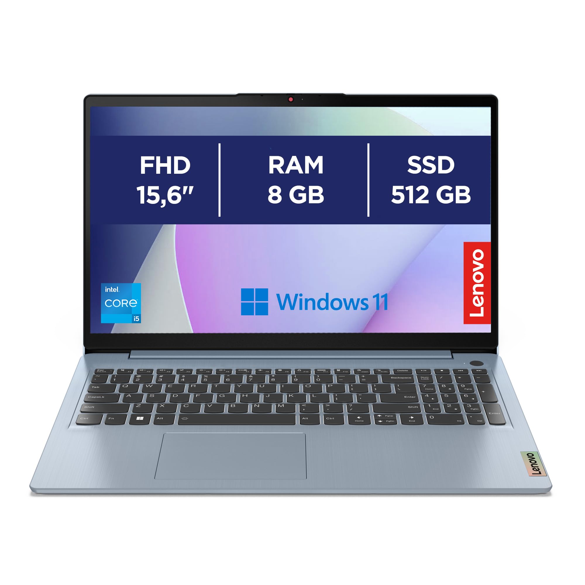 Lenovo IdeaPad 3 Notebook 15,6”, FHD (1920x1080), Intel Core i5