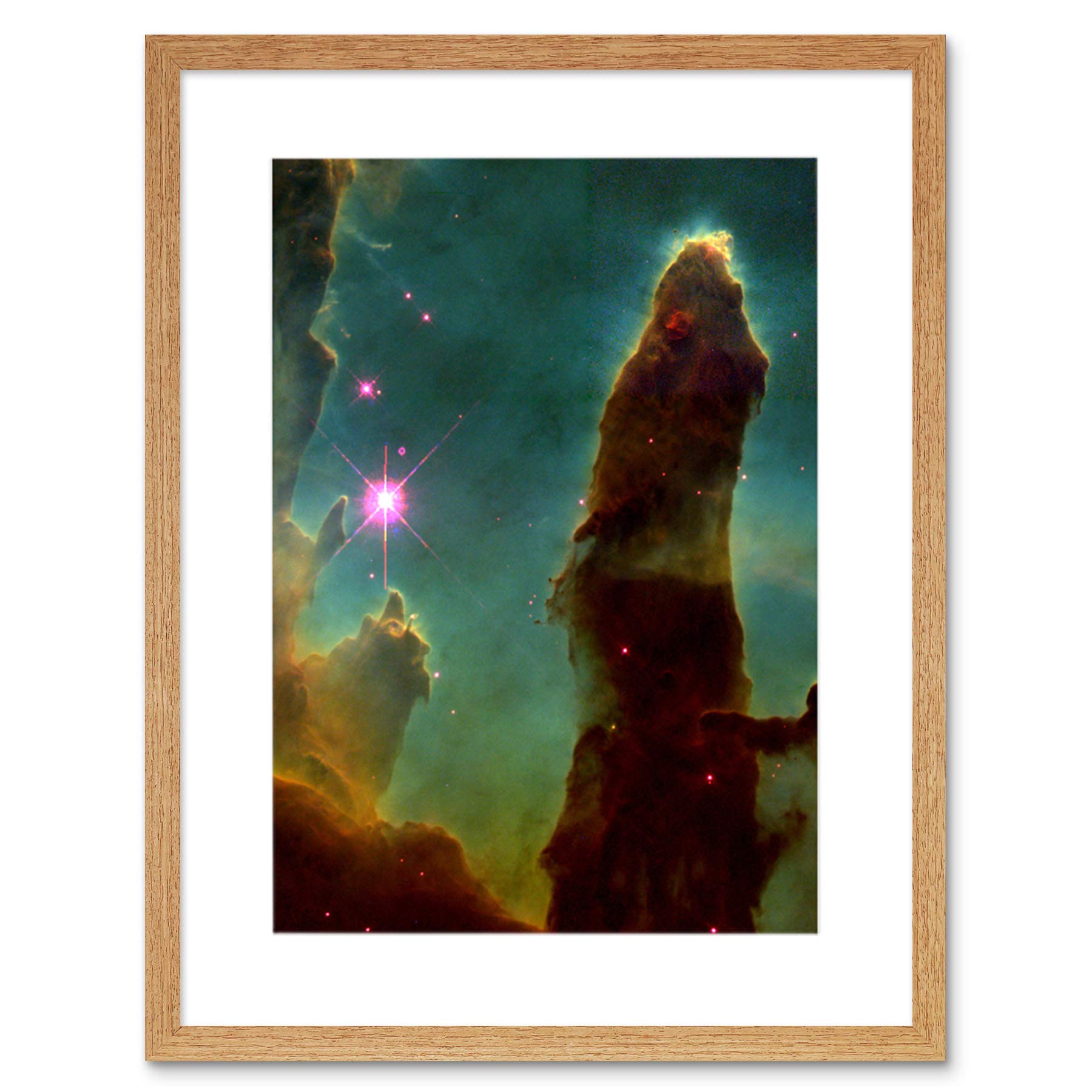 Wee Blue Coo Hubble Space Telescope Pillars Of Creation Framed Wall Art Print