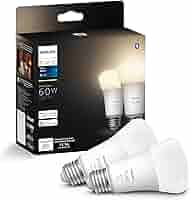 Philips Hue ホワイトアンドカラー 800lm LED電球 2個 Philips Hue Smart 60W A19 LED Bulb - White and Color