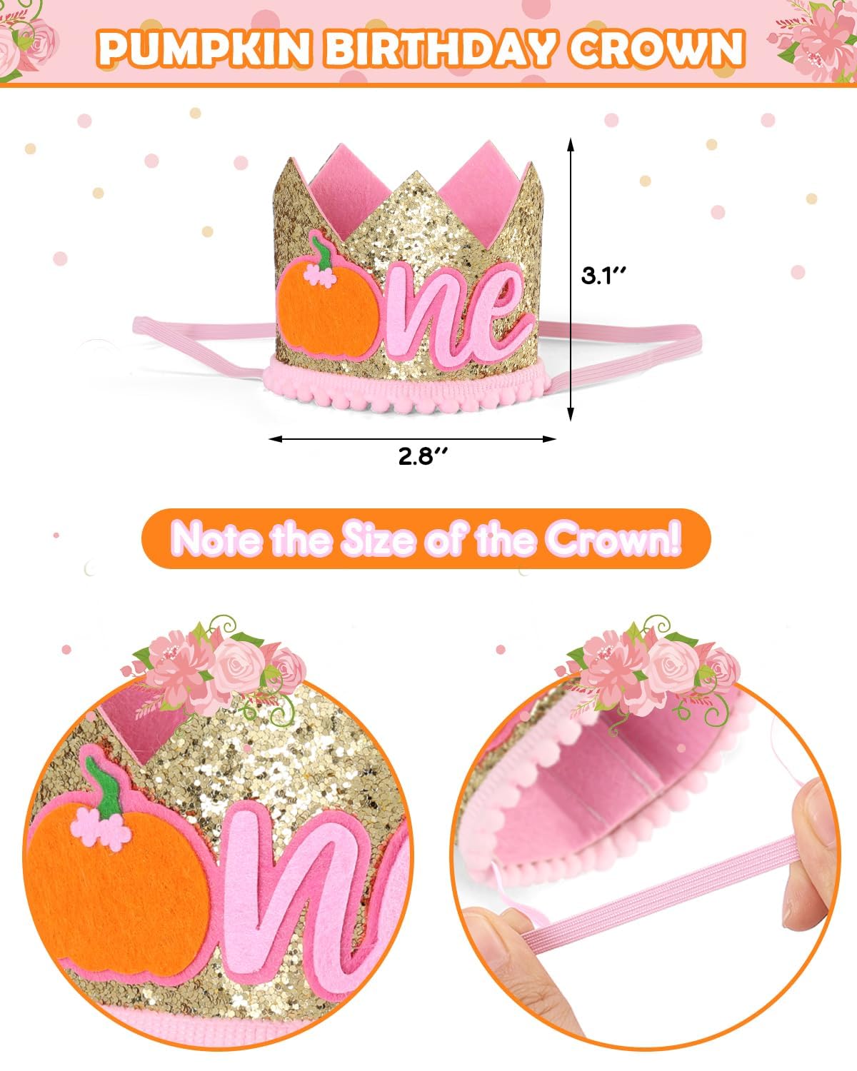 Pumpkin High Chair Banner & Tutu Skirt Set | First Birthday Party Decor | Photo Backdrop For Baby’s 1st Birthday