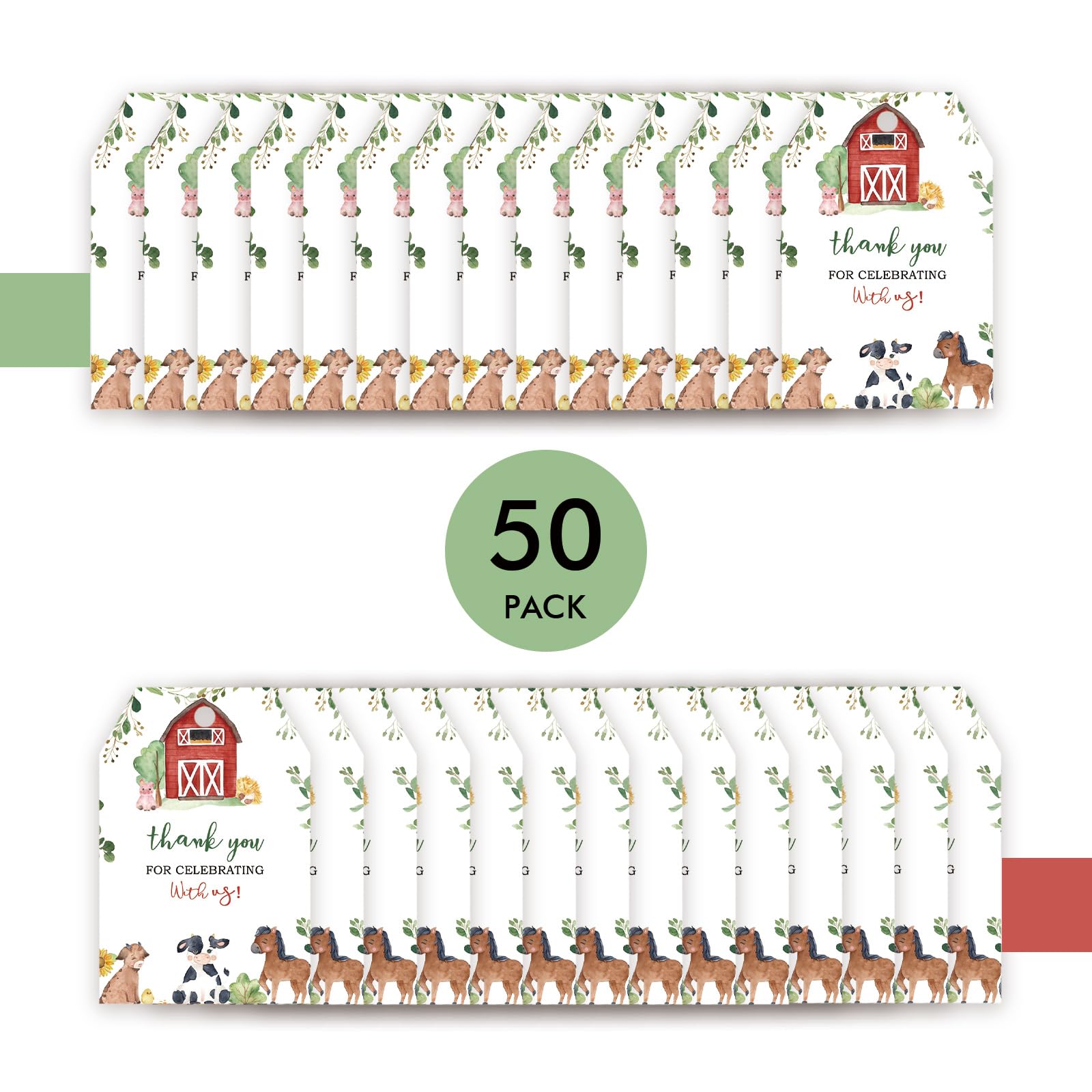amazon-com-50pcs-farm-thank-you-tags-farm-animals-gift-tag-with-string-for-gender-reveal-party-pig-duck-horse-thank-you-paper-tags-for-farm-themed-birthday-party-favors-health-household for Free Printable Farm Party Labels Amazon.com : 50pcs Farm Thank You Tags, Farm Animals Gift Tag with String for Gender Reveal Party, Pig/Duck/Horse Thank You Paper Tags for Farm Themed Birthday Party Favors : Health & Household for Free Printable Farm Party Labels