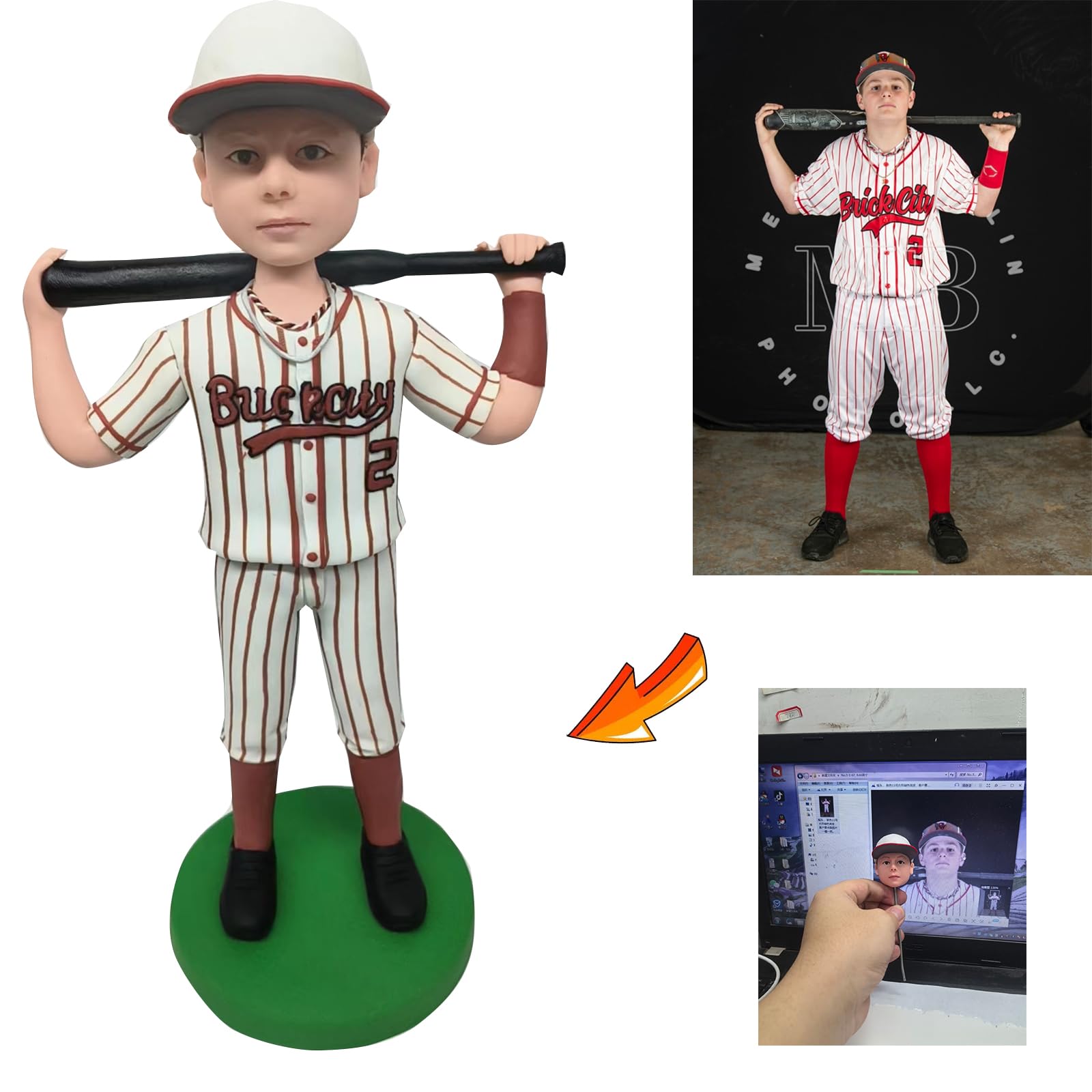 Regalo personalizado Bobblehead para entrenador de baloncesto y diversión de baloncesto, entrenador de muñeca Bobble Head personalizado Ref, Bobble Head Doll Gift Coach