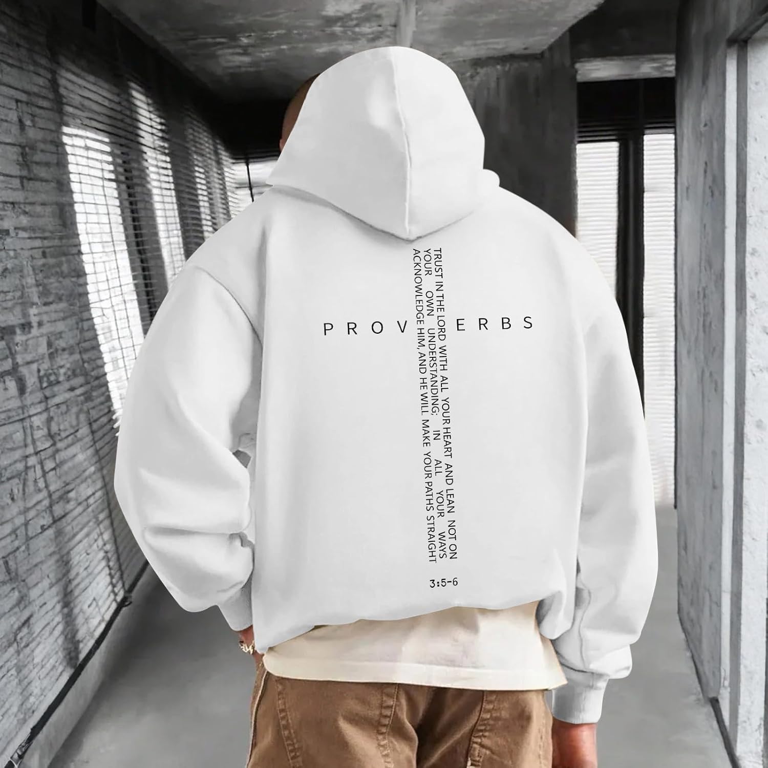 Christian Hoodies for Men Inspirational Religious Faith Cross Sweatshirts Vintage Bible Verse Graphic Hoodie Pullover - Image 5