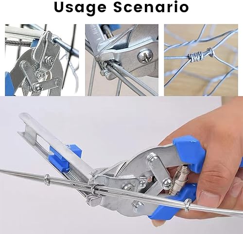 Miniatura 6 de Alicates de anillo de uñas tipo M, abrazadera de jaula multifunción con clips en M para fijación de vallas, instalación de tapicería, jaulas de