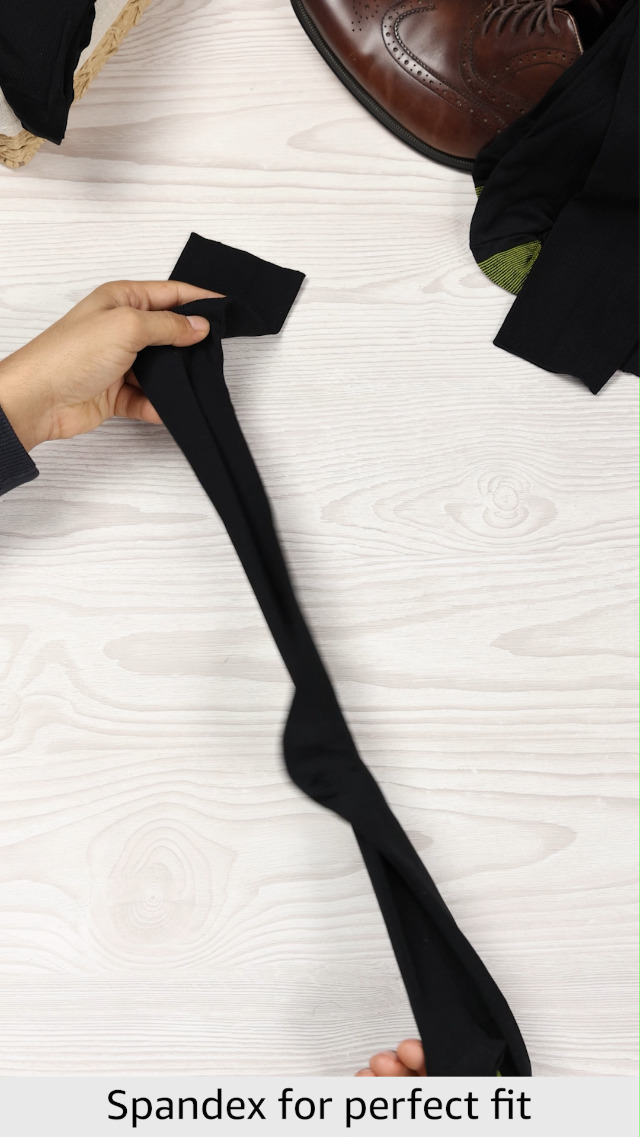 GOLDTOE Men's Metropolitan Over-The-Calf Dress Socks, 3-Pairs, Black, Large  : Clothing, Shoes & Jewelry